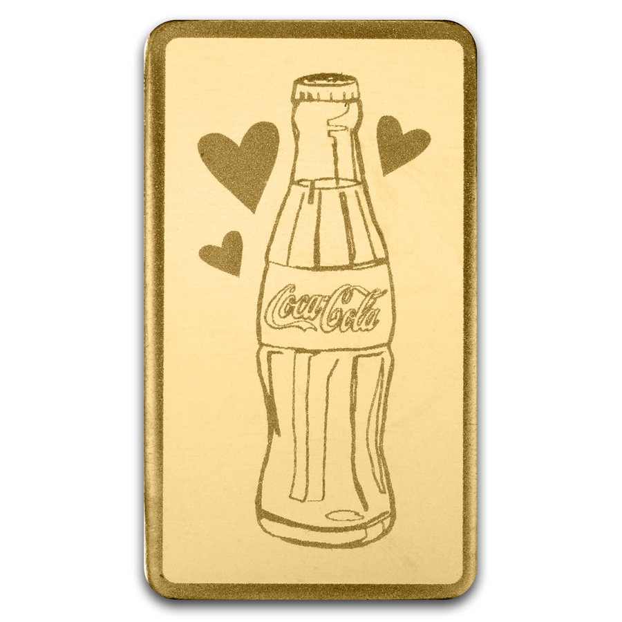 Pamp Suisse 0.5g Coca-cola Valentain day Gold Bar