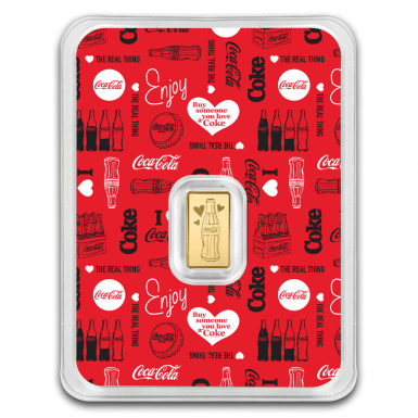 Pamp Suisse 0.5g Coca-cola Valentain day Gold Bar