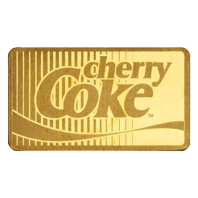 Pamp Suisse 1g Coca-cola Cherry coke Gold Bar