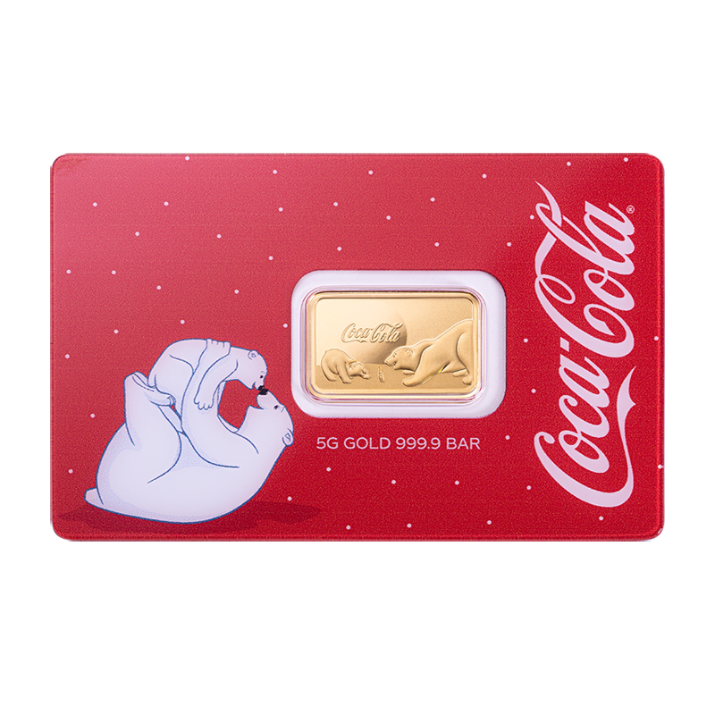 Pamp Suisse Coca-cola Holiday Polar Bear 5g Minted Bar