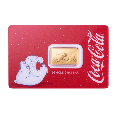 Pamp Suisse Coca-cola Holiday Polar Bear 5g Minted Bar