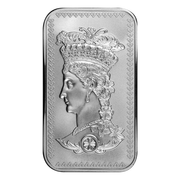 1oz Gothic Crown Silver Bar