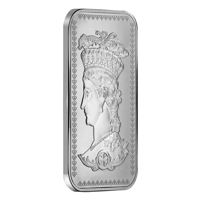 1oz Gothic Crown Silver Bar