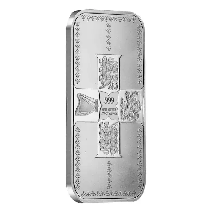 1oz Gothic Crown Silver Bar