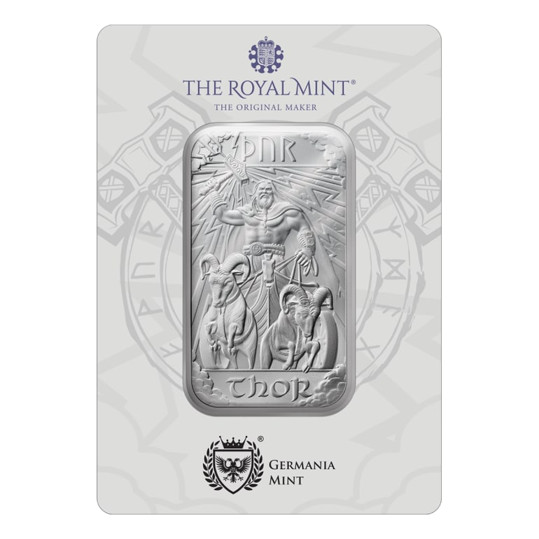 Great Britain 1oz Norse Gods Thor Silver Bar