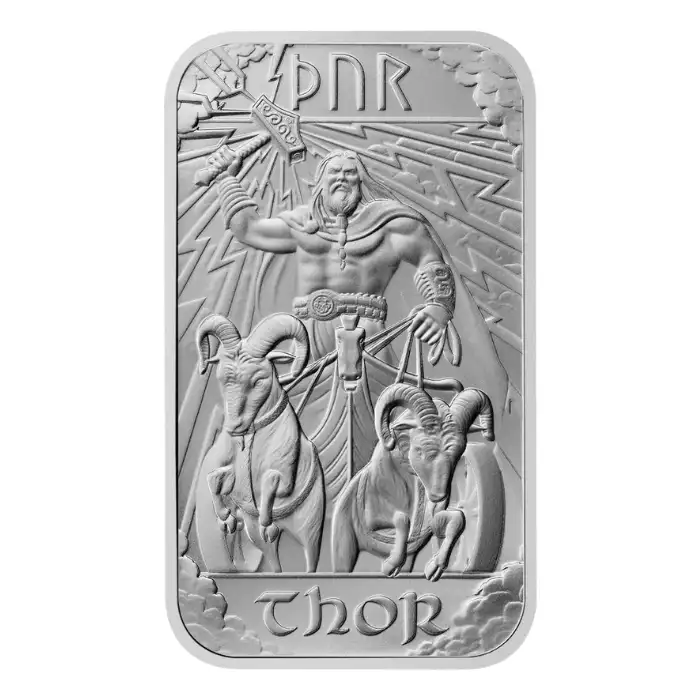 Great Britain 1oz Norse Gods Thor Silver Bar