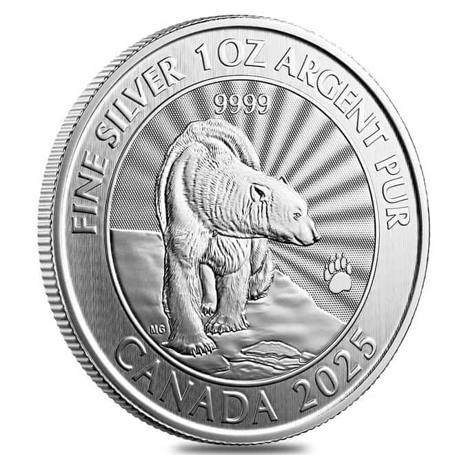 2025 The Majestic Polar Bears 1oz silver coin