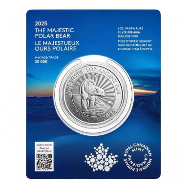 2025 The Majestic Polar Bears 1oz silver coin