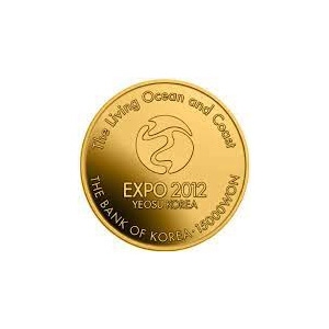 Komsco 2012 Yeosu Expo 1/4 oz Proof Gold