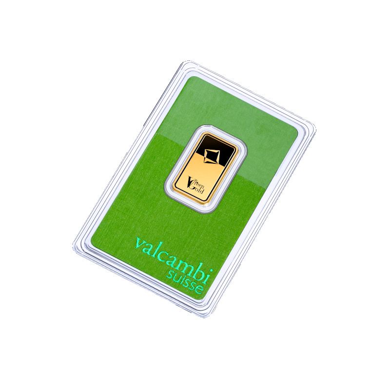 valcambi Suisse 10 gram Green Minted bar
