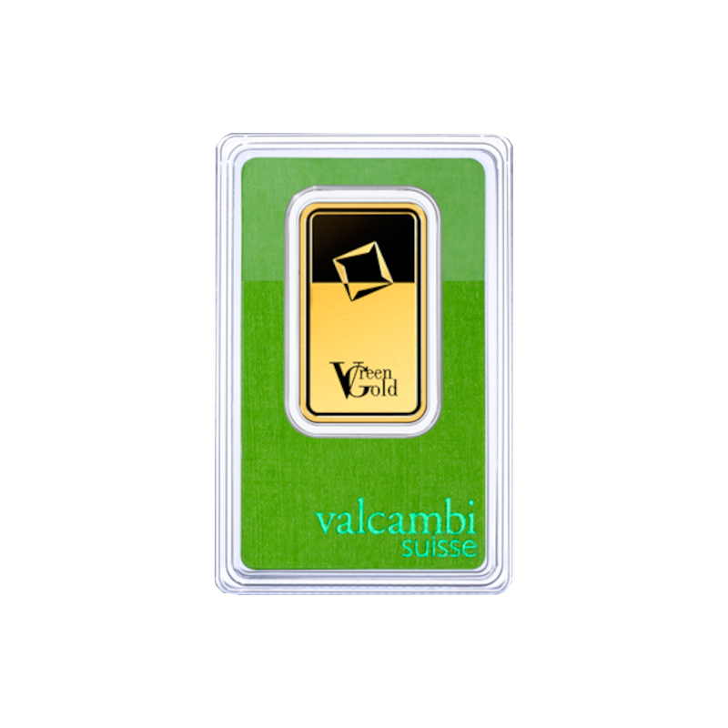 valcambi Suisse 1 oz Green Minted bar