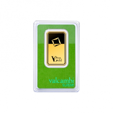valcambi Suisse 1 oz Green Minted bar