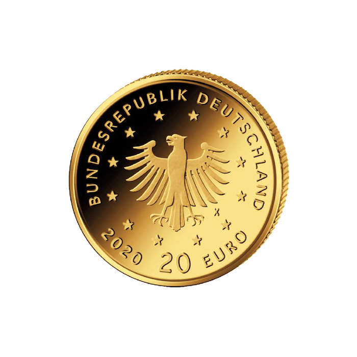 Bundesrepublik Deutschland 2020 Weiss Storch 1/8oz Gold Coin