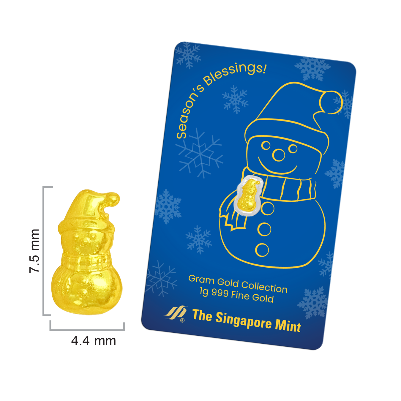 Singapore mint 1 Gram Collections Snowman