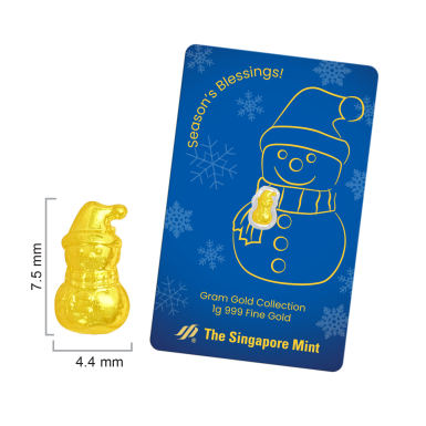Singapore mint 1 Gram Collections Snowman