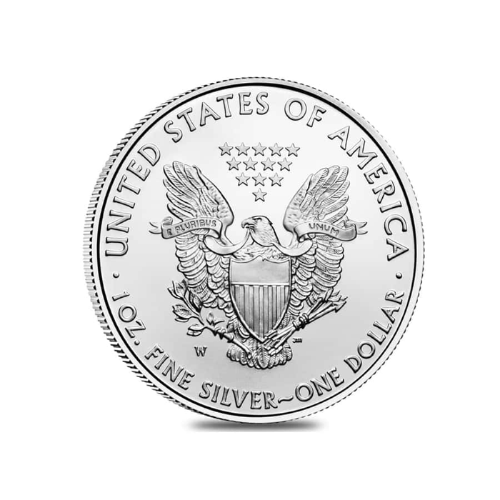 2011-W 1oz Burnished Silver American Eagle Coin (w/Box&COA)