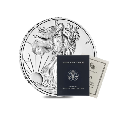 2011-W 1oz Burnished Silver American Eagle Coin (w/Box&COA)