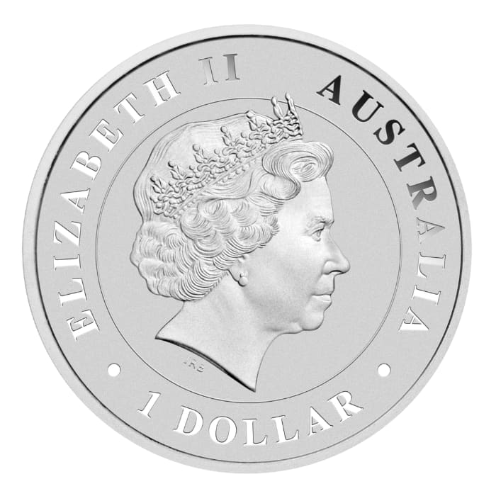 2014 Australia 1 oz Silver Saltwater Crocodile BU