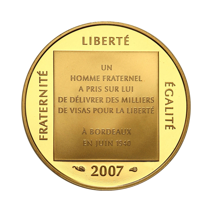 2007 aristides de sousa mendes 1/4oz Gold Coin