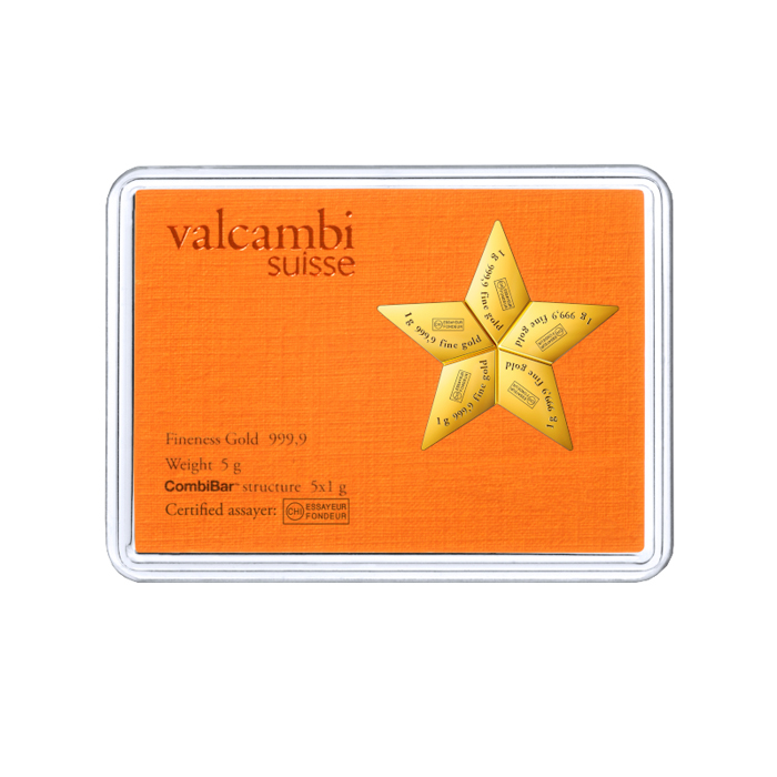 Valcambi Star Combicoin 5 x 1g