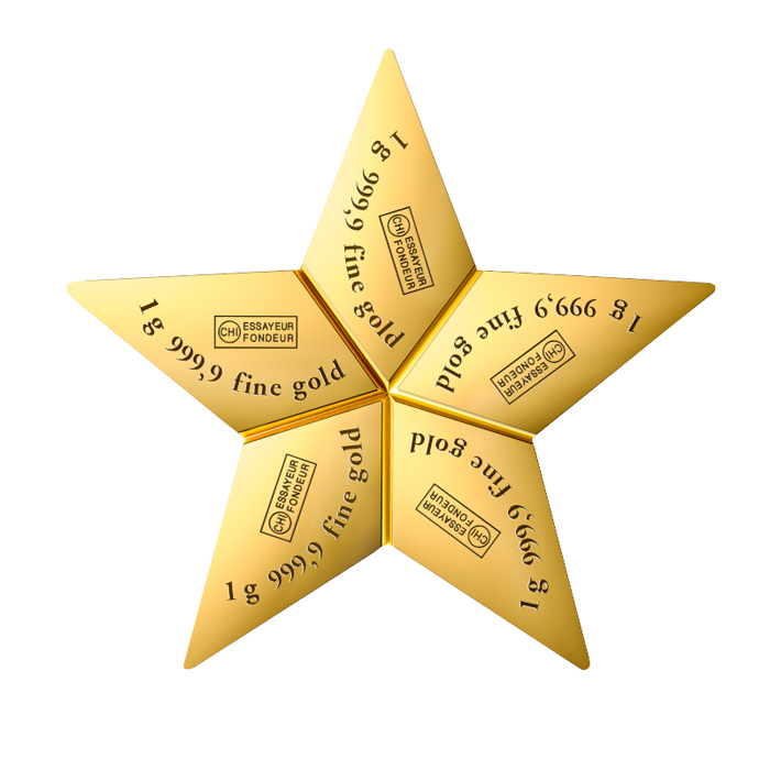 Valcambi Star Combicoin 5 x 1g