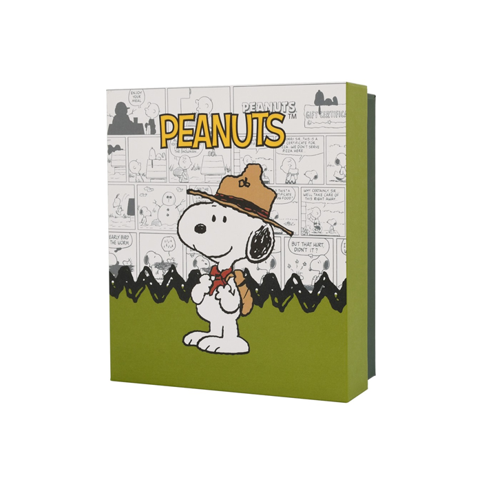 Peanuts Snoopy 24K Gold Foil in Frame - Beagle Scout
