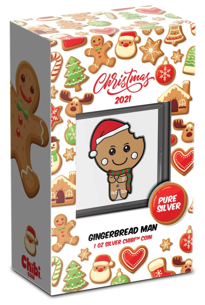 Chibi Collection - Gingerbread Man Silver Proof 1oz Coin