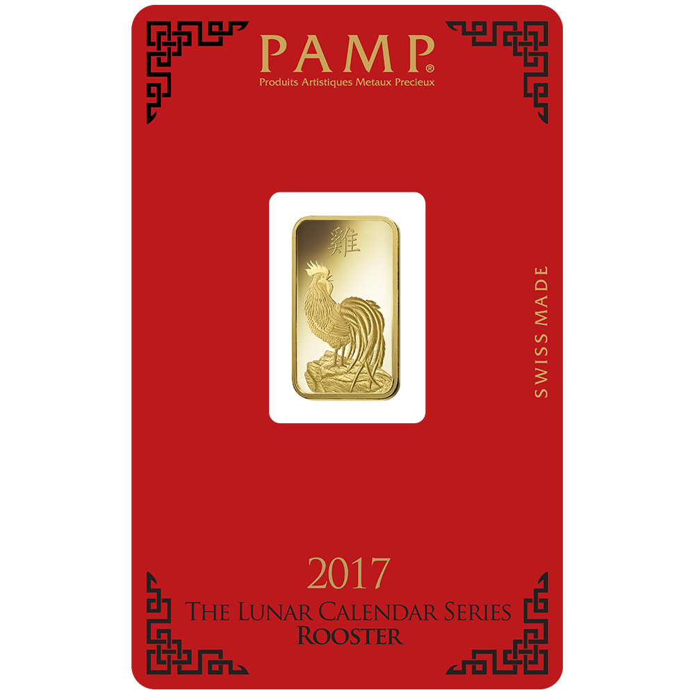 Pamp Suisse Lunar 2017 Looster 5g Gold Bar