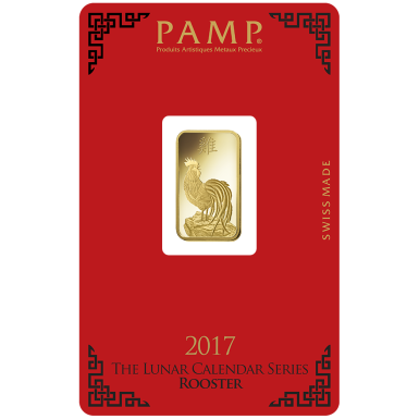 Pamp Suisse Lunar 2017 Looster 5g Gold Bar