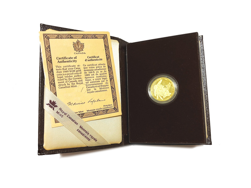 1989 Canada 1/4 oz Proof Gold Sainte-Marie coin