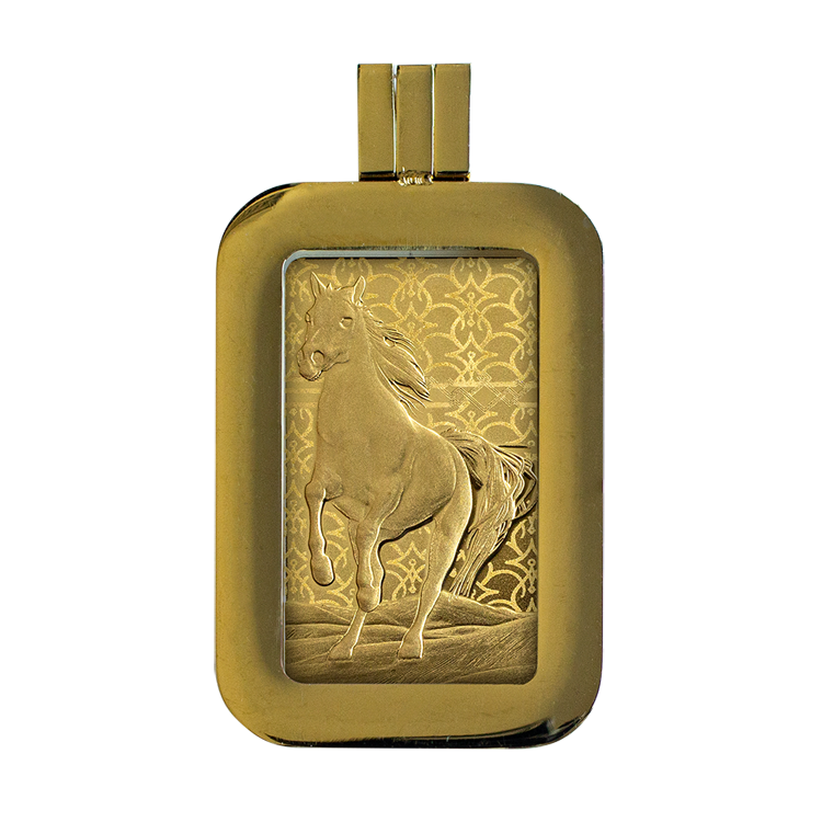 Pamp Suisse Arabian House 5g Minted Bar (w/Box & Pendent)
