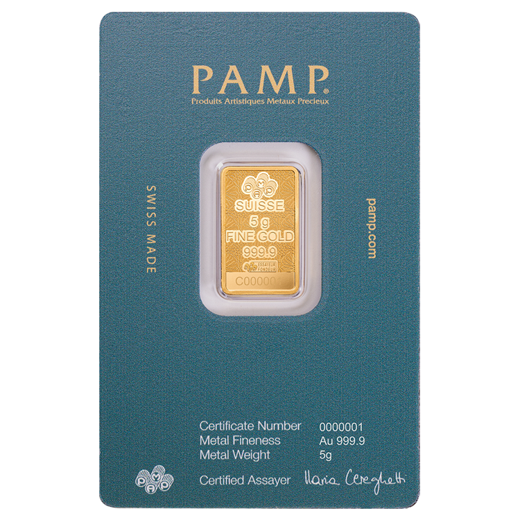 Pamp Suisse Arabian Falcon 5g Minted Bar (only Assay)