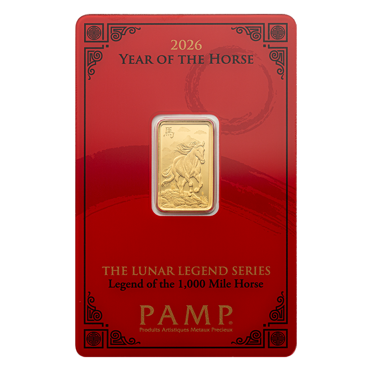 Pamp Suisse Lunar 2026 House 2.5g Gold Bar