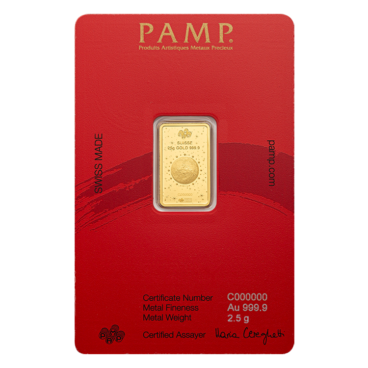 Pamp Suisse Lunar 2026 House 2.5g Gold Bar
