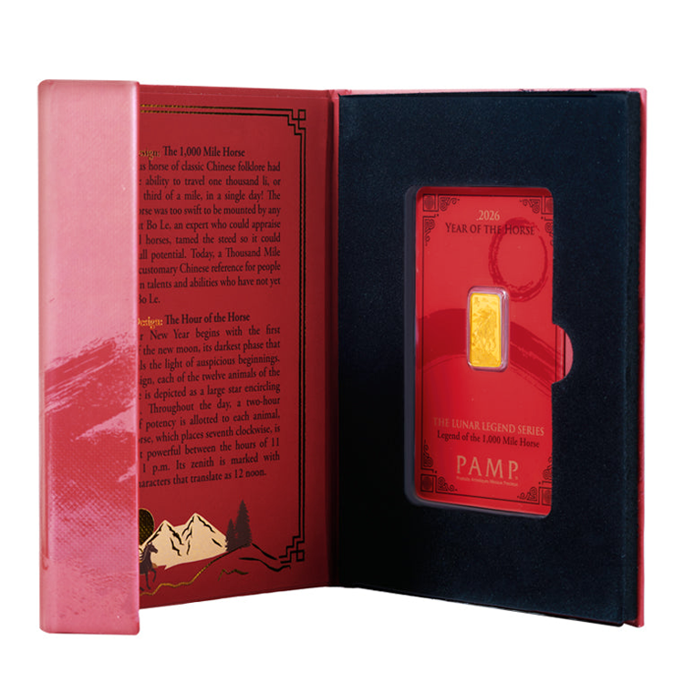 Pamp Suisse Lunar 2026 House 2.5g Gold Bar