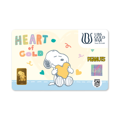 UBS Peanuts Snoopy with heart 1g bar