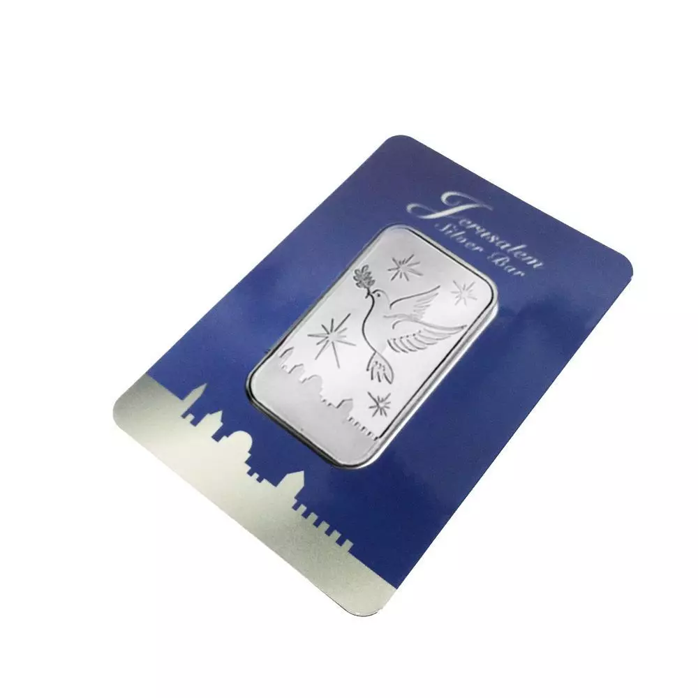 ICMC 1oz silver Dove of Peace in a gift box