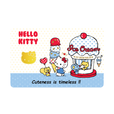 Aurora Sanrio Hello kitty with ice cream 1g Gold bar