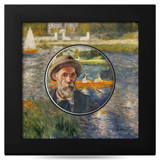 CIT Masters of Art Auguste Renoir 2oz coloured silver coin
