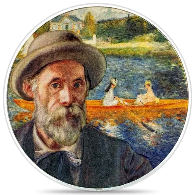 CIT Masters of Art Auguste Renoir 2oz coloured silver coin