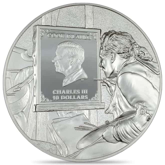 CIT Masters of Art Auguste Renoir 2oz coloured silver coin