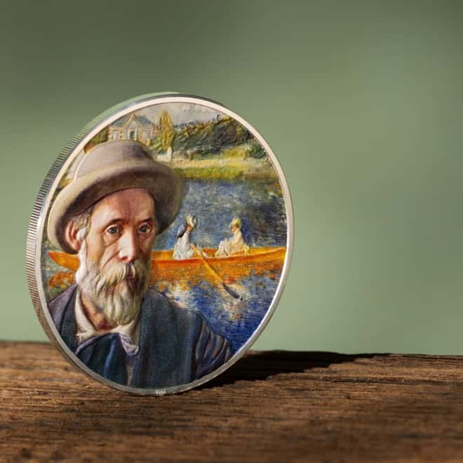 CIT Masters of Art Auguste Renoir 2oz coloured silver coin