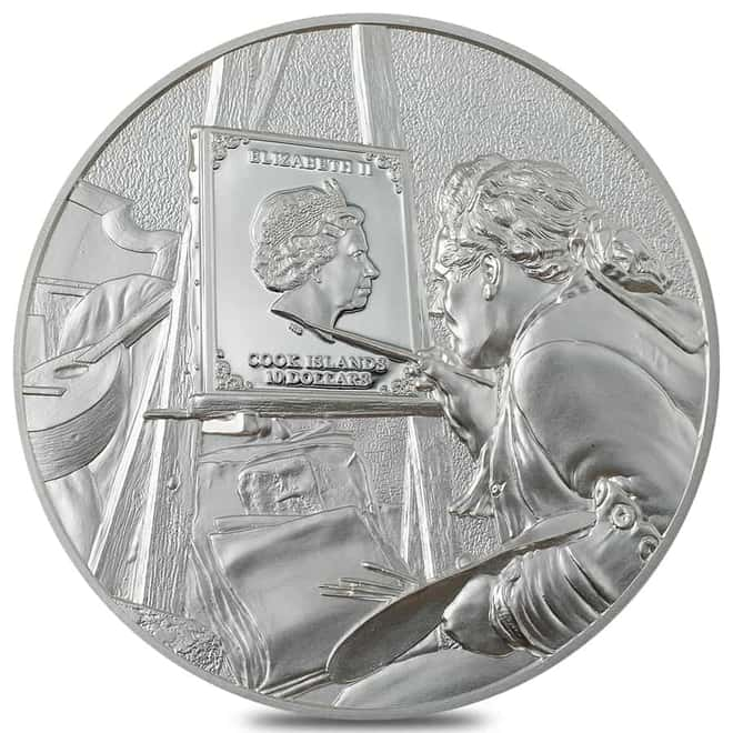 CIT Masters of Art Claude Monet 2oz coloured silver coin