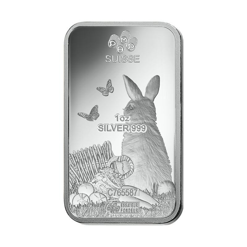 Pamp Suisse Lunar 2023 Rabbit 1oz Silver Bar