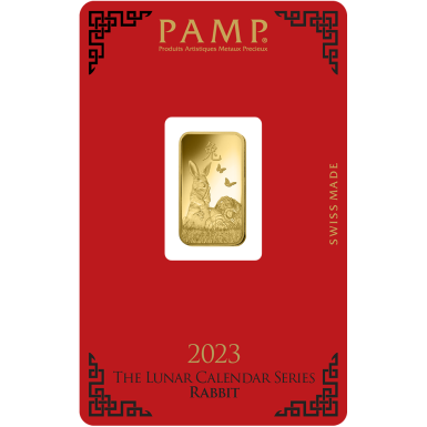 Pamp Suisse Lunar 2023 Rabbit 5g Gold Bar