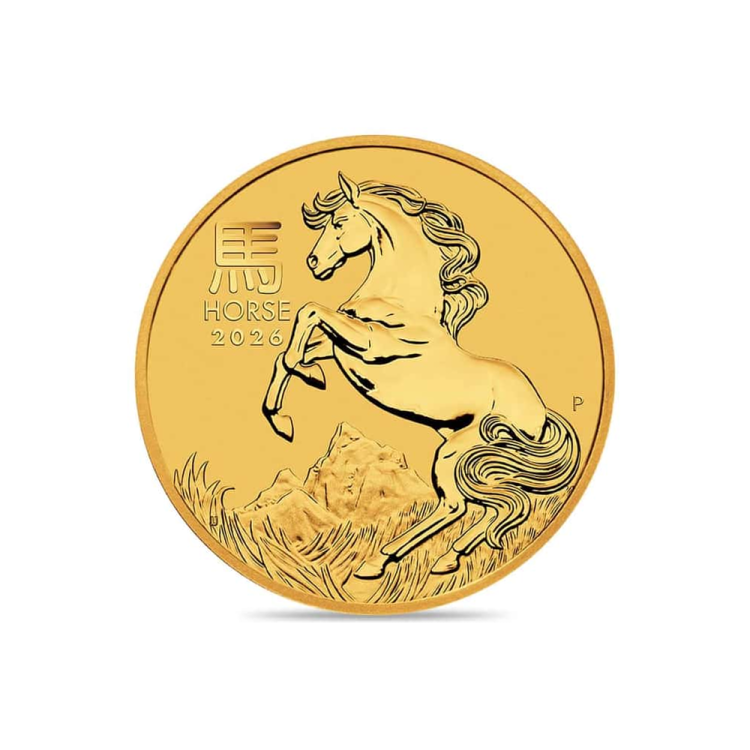 2026 Australian Lunar Year of the Horse 1/10 Gold coin