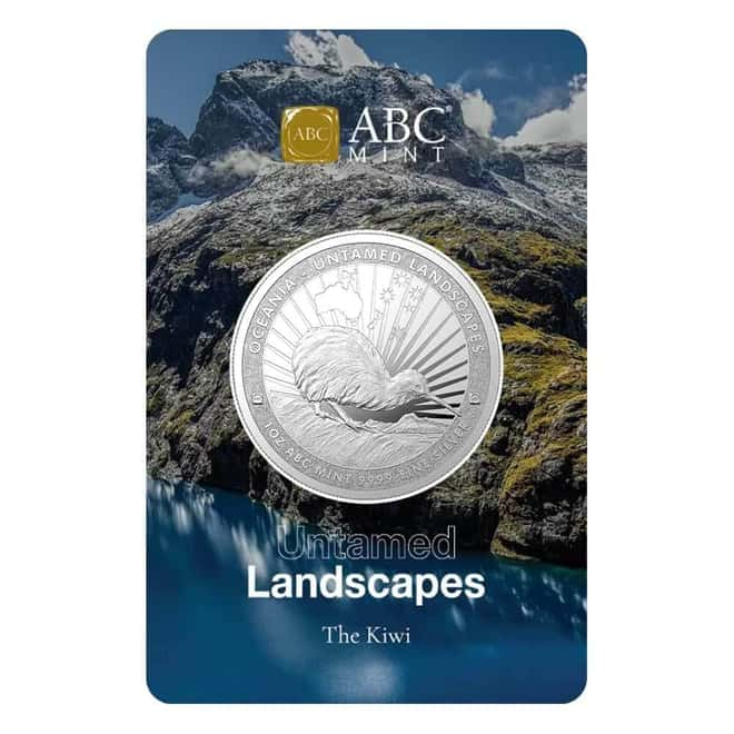 2025 tokelau Kiwi Untamed Landscapes 1oz silver coin (in Assay)