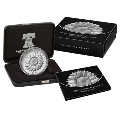 2025 P American Liberty  Sunflower Proof 1oz Medal