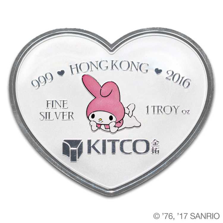 Hello Kitty My Melody Fall Leaves 1oz Silver Proof