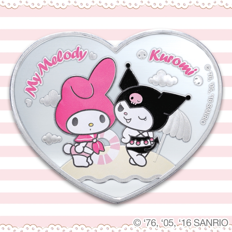 Hello Kitty My Melody Summer Splash 1oz Silver Proof